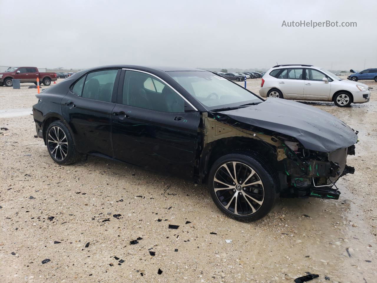 2019 Toyota Camry L Black vin: 4T1B11HK2KU165072