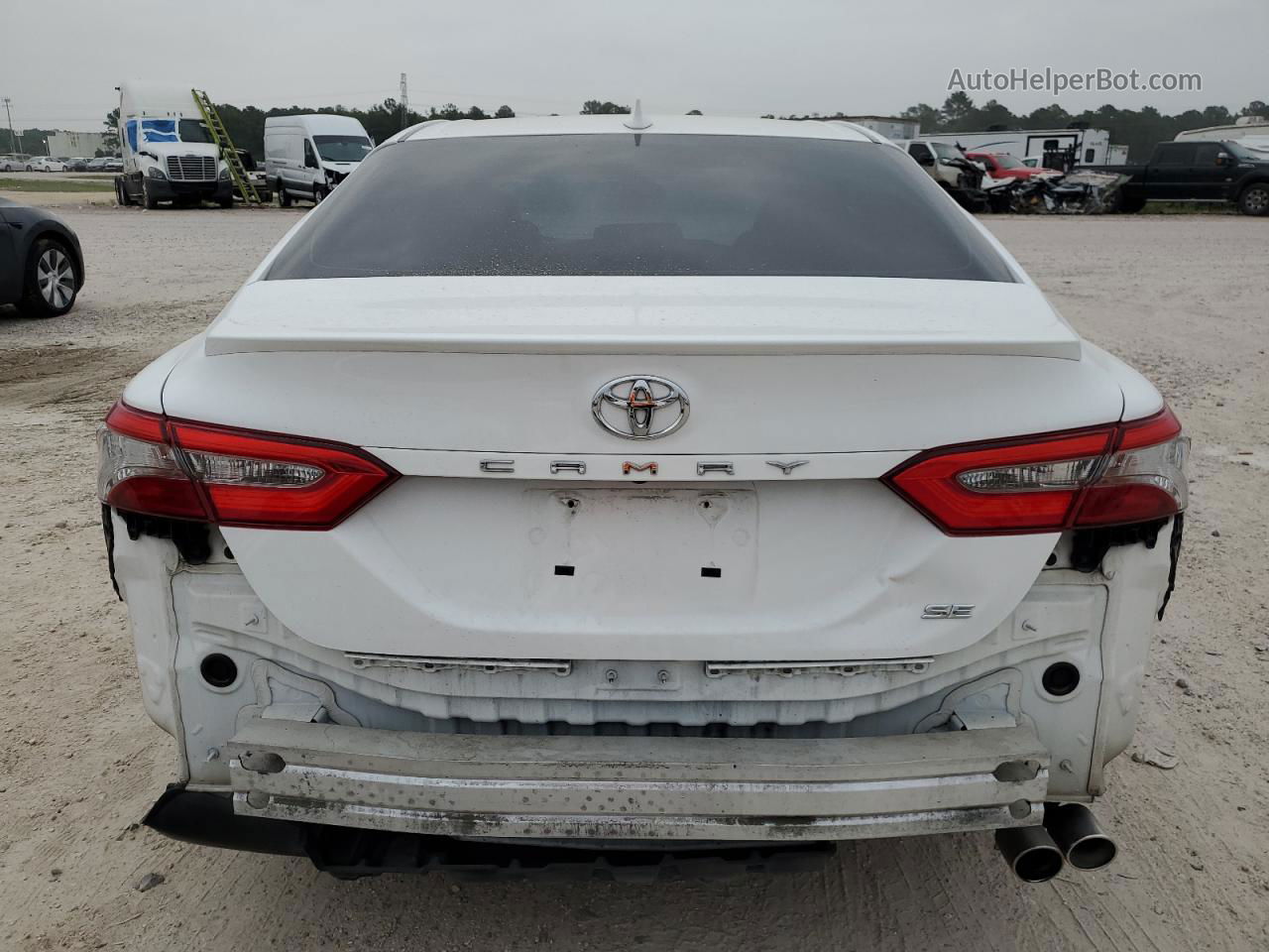 2019 Toyota Camry L White vin: 4T1B11HK2KU169610