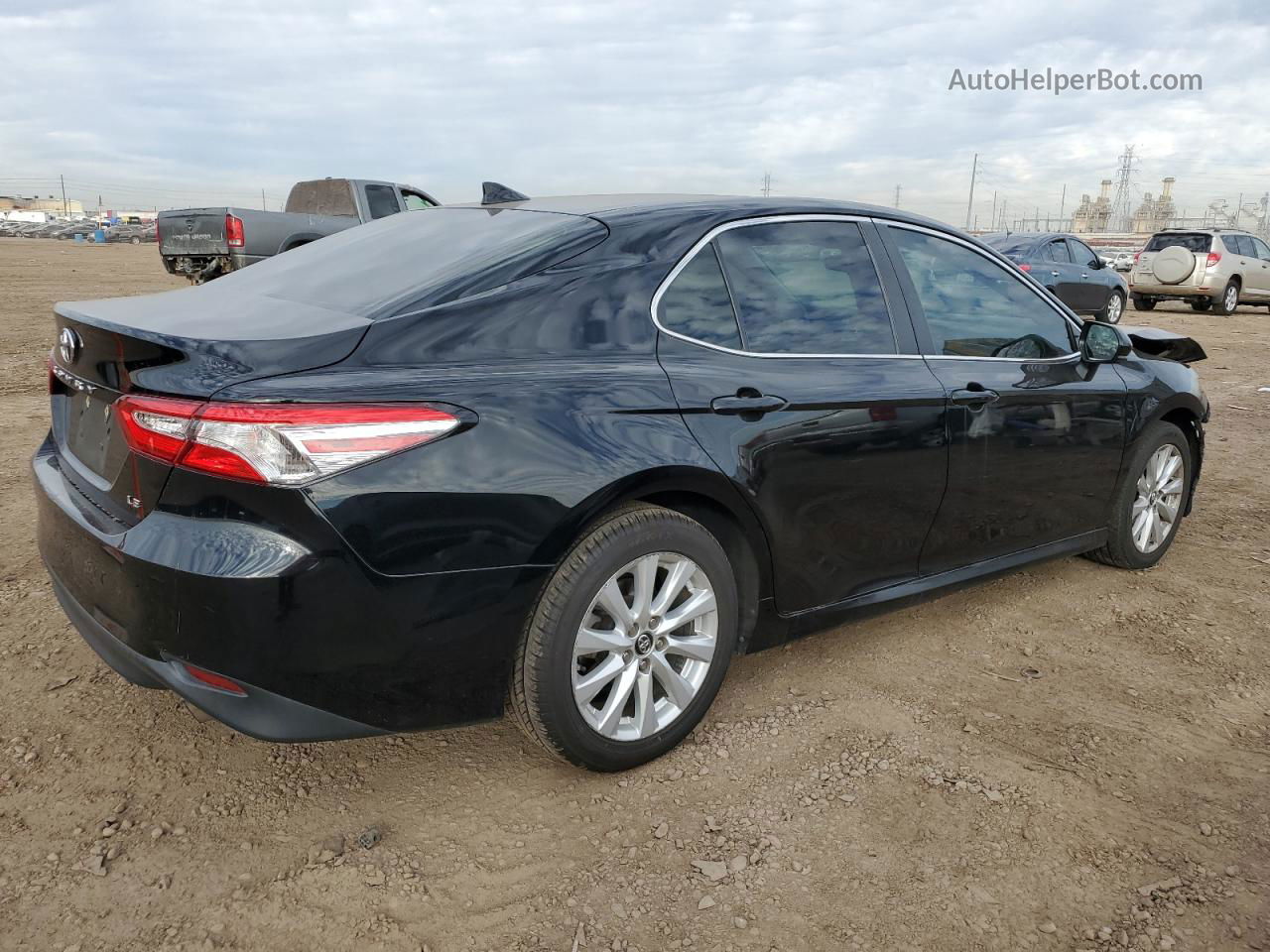 2019 Toyota Camry L Black vin: 4T1B11HK2KU171695