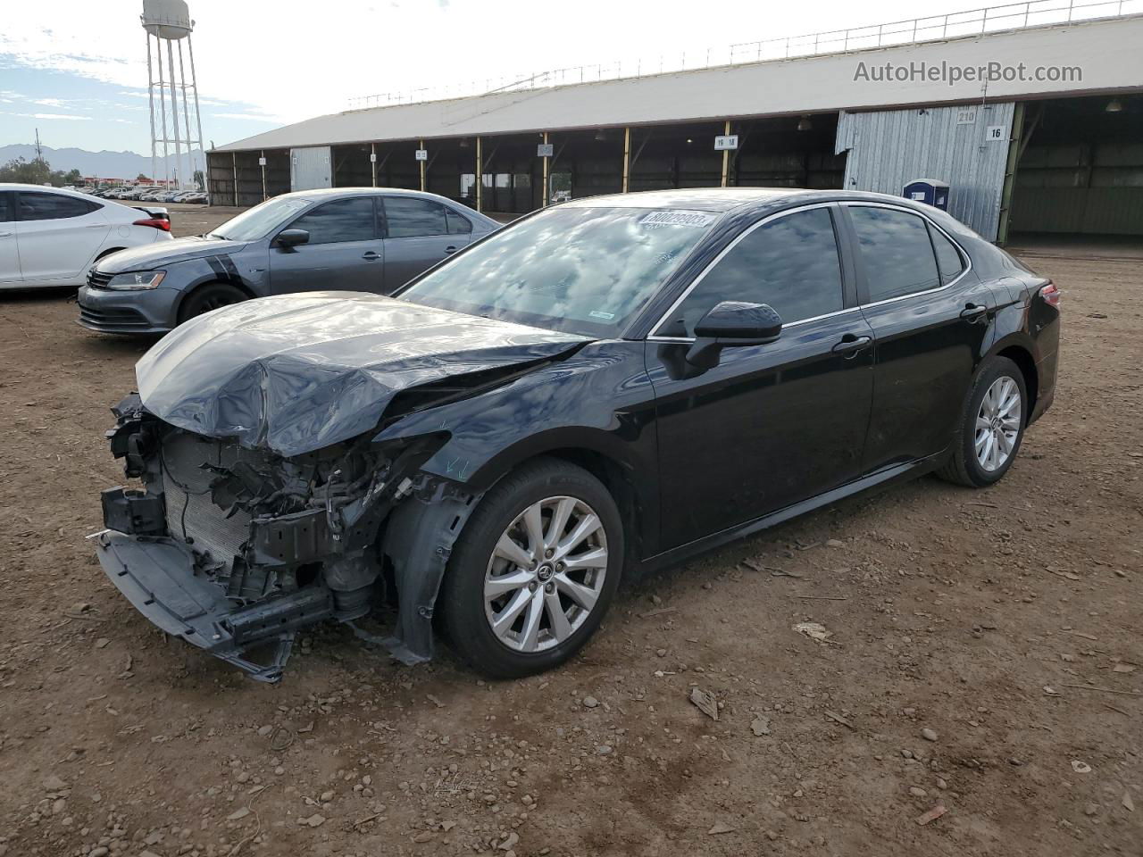 2019 Toyota Camry L Black vin: 4T1B11HK2KU171695