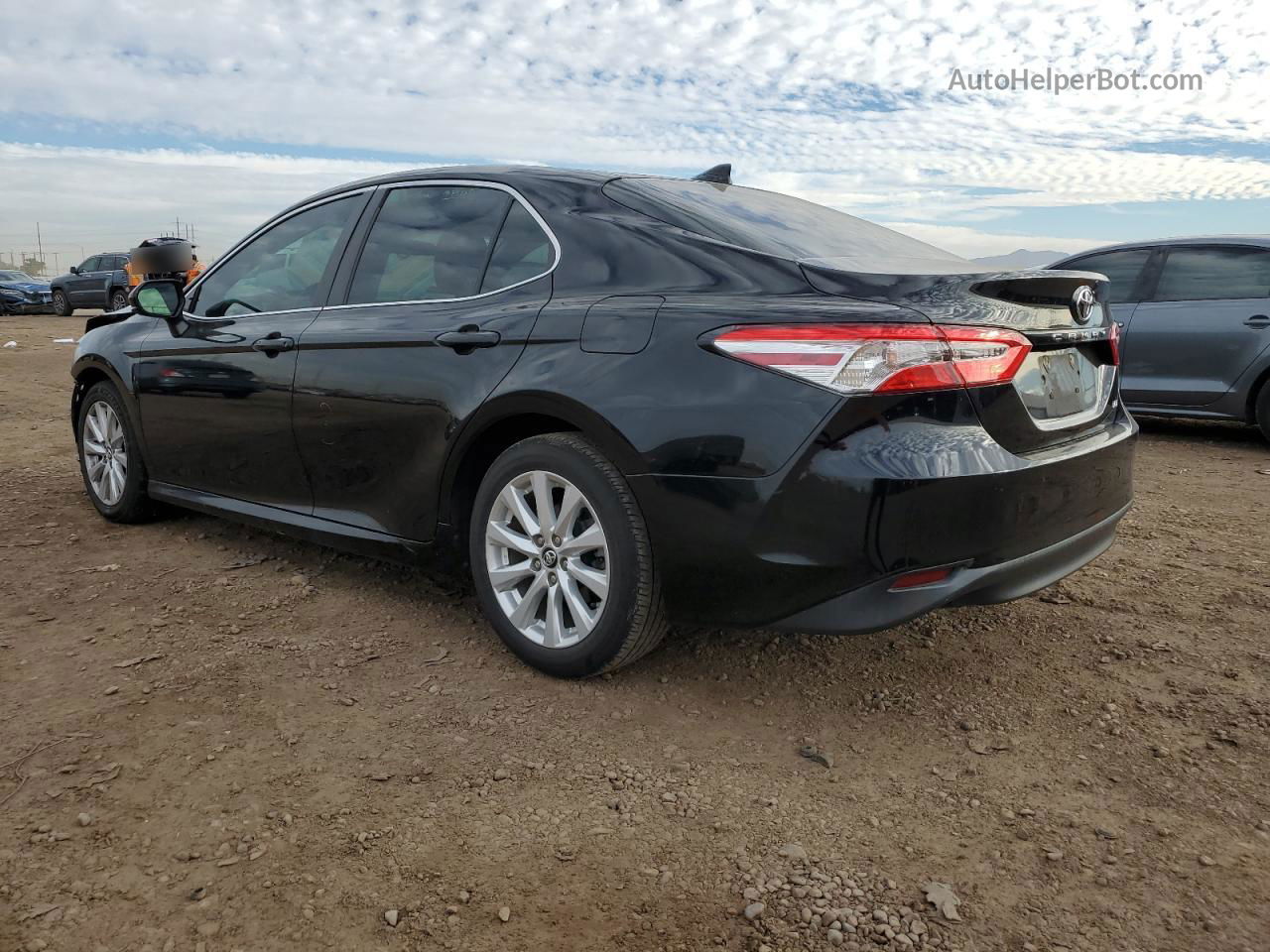 2019 Toyota Camry L Black vin: 4T1B11HK2KU171695