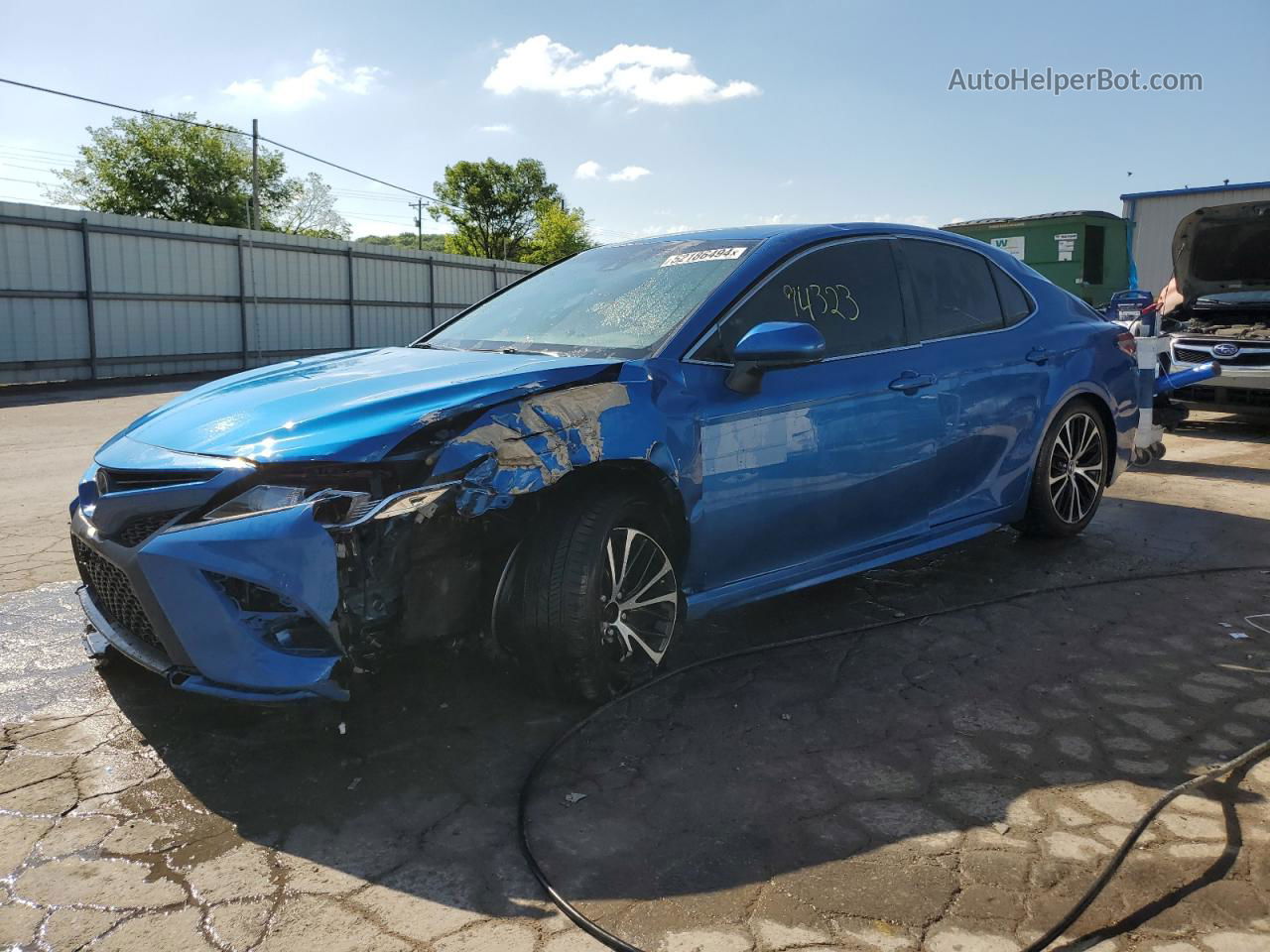 2019 Toyota Camry L Blue vin: 4T1B11HK2KU177996