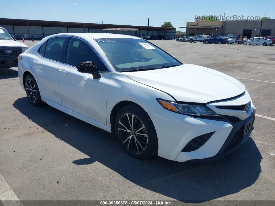 2019 Toyota Camry Se White vin: 4T1B11HK2KU184589