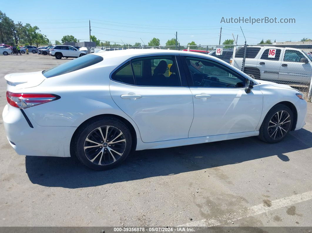 2019 Toyota Camry Se White vin: 4T1B11HK2KU184589