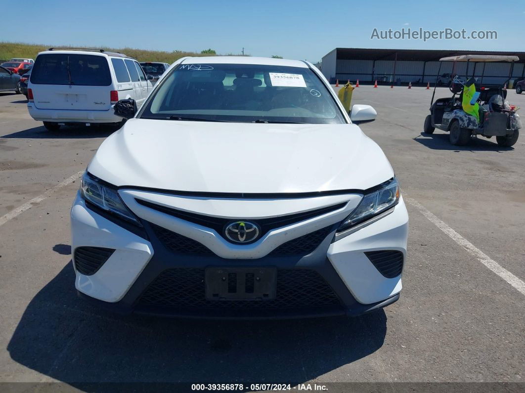 2019 Toyota Camry Se Белый vin: 4T1B11HK2KU184589