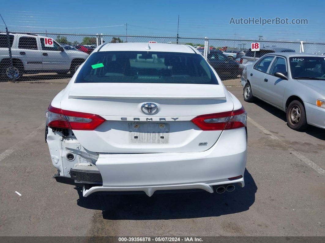 2019 Toyota Camry Se Белый vin: 4T1B11HK2KU184589