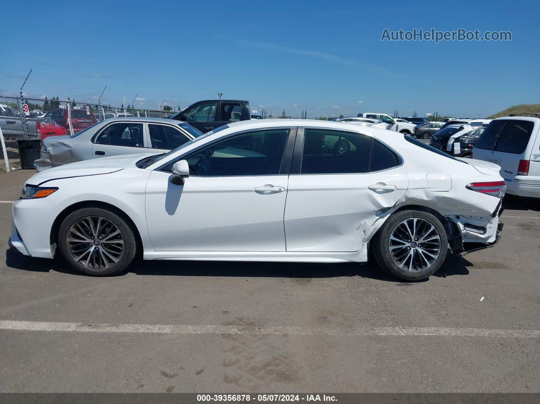 2019 Toyota Camry Se White vin: 4T1B11HK2KU184589