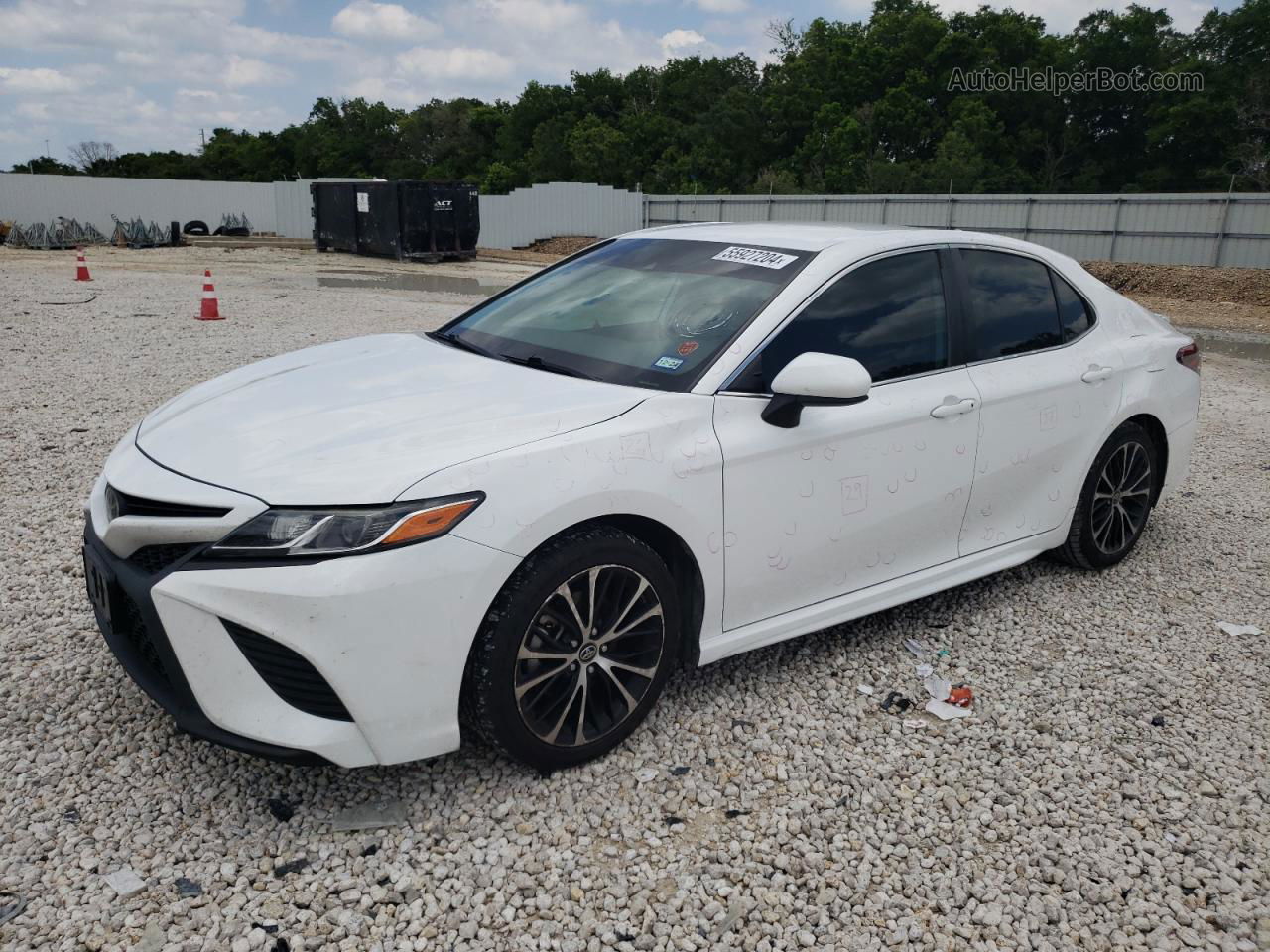 2019 Toyota Camry L White vin: 4T1B11HK2KU227389