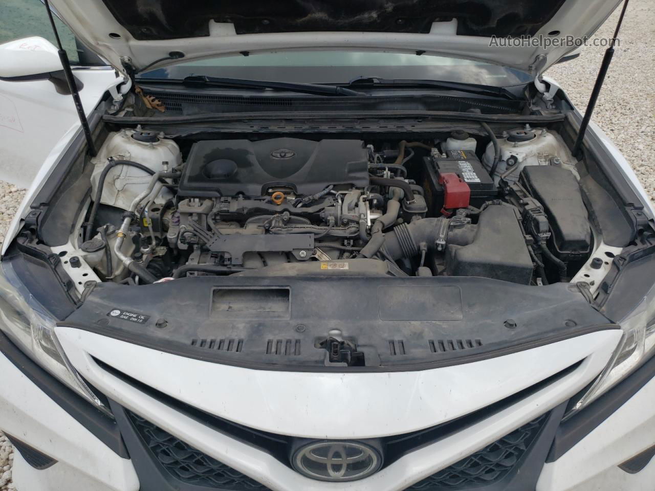 2019 Toyota Camry L White vin: 4T1B11HK2KU227389