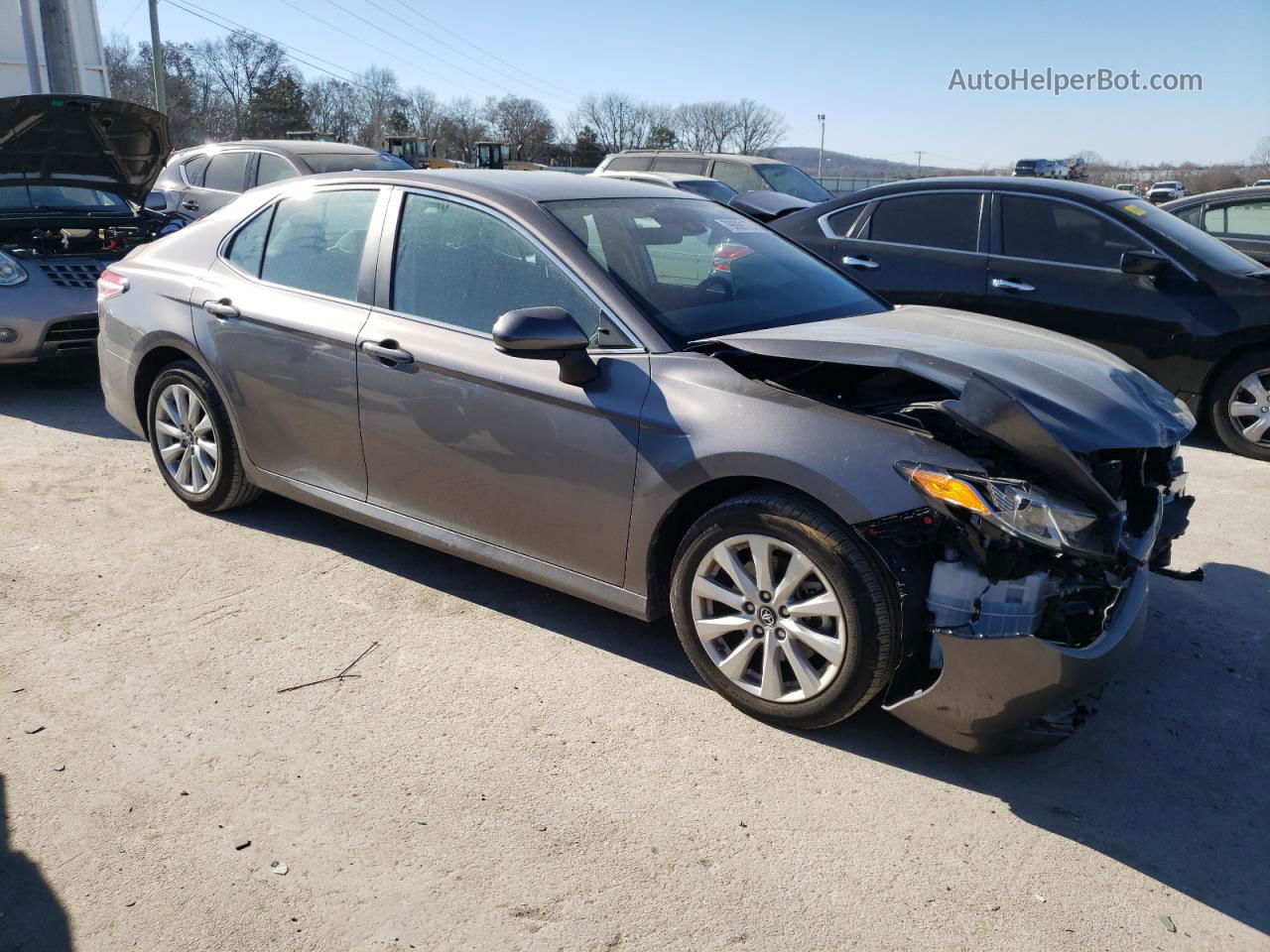 2019 Toyota Camry L Gray vin: 4T1B11HK2KU236710