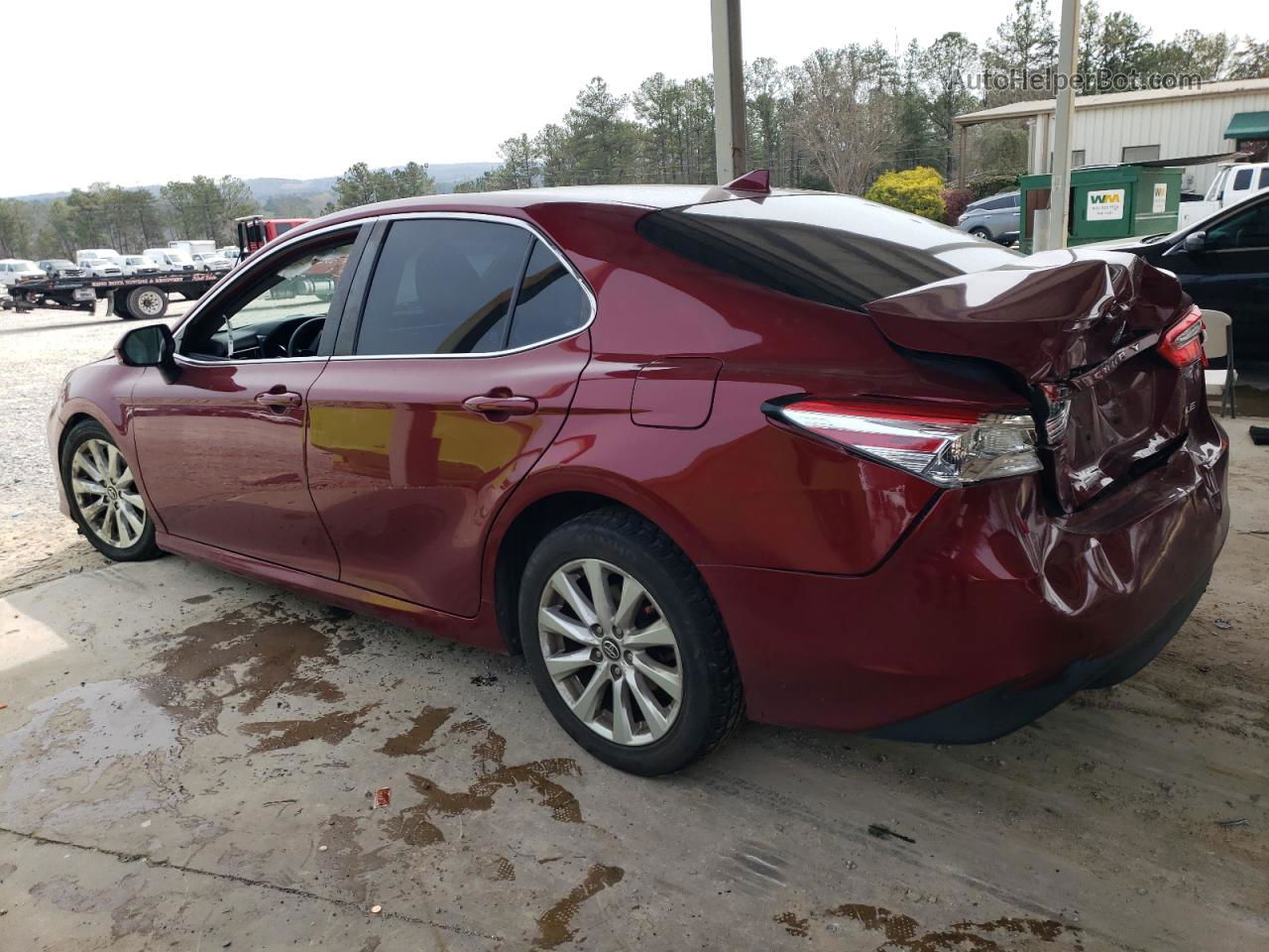 2019 Toyota Camry L Red vin: 4T1B11HK2KU242474