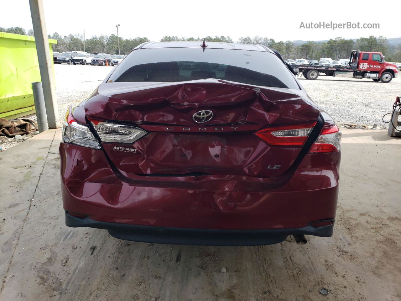 2019 Toyota Camry L Red vin: 4T1B11HK2KU242474