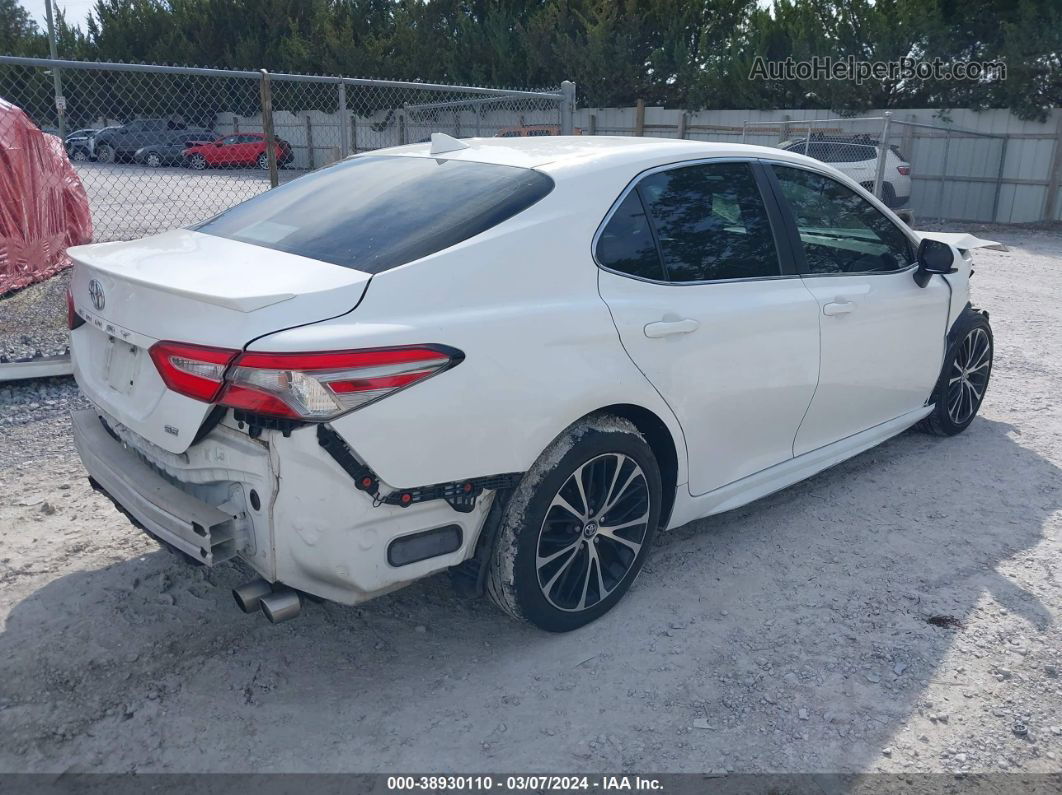 2019 Toyota Camry Se White vin: 4T1B11HK2KU259419