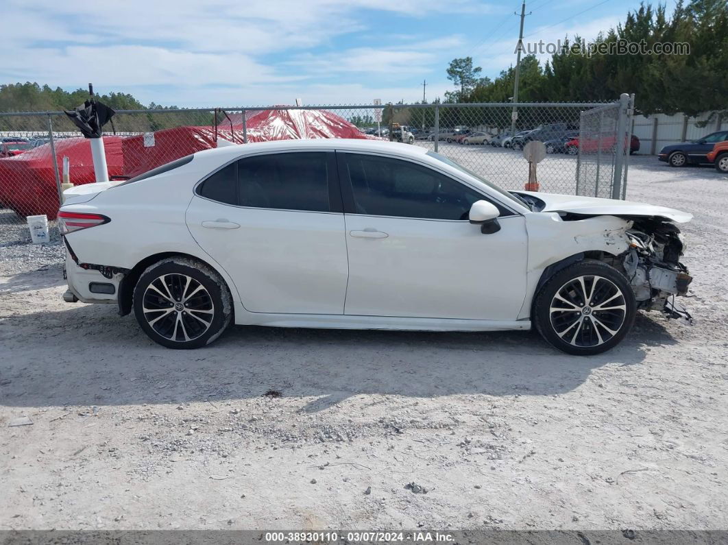 2019 Toyota Camry Se White vin: 4T1B11HK2KU259419