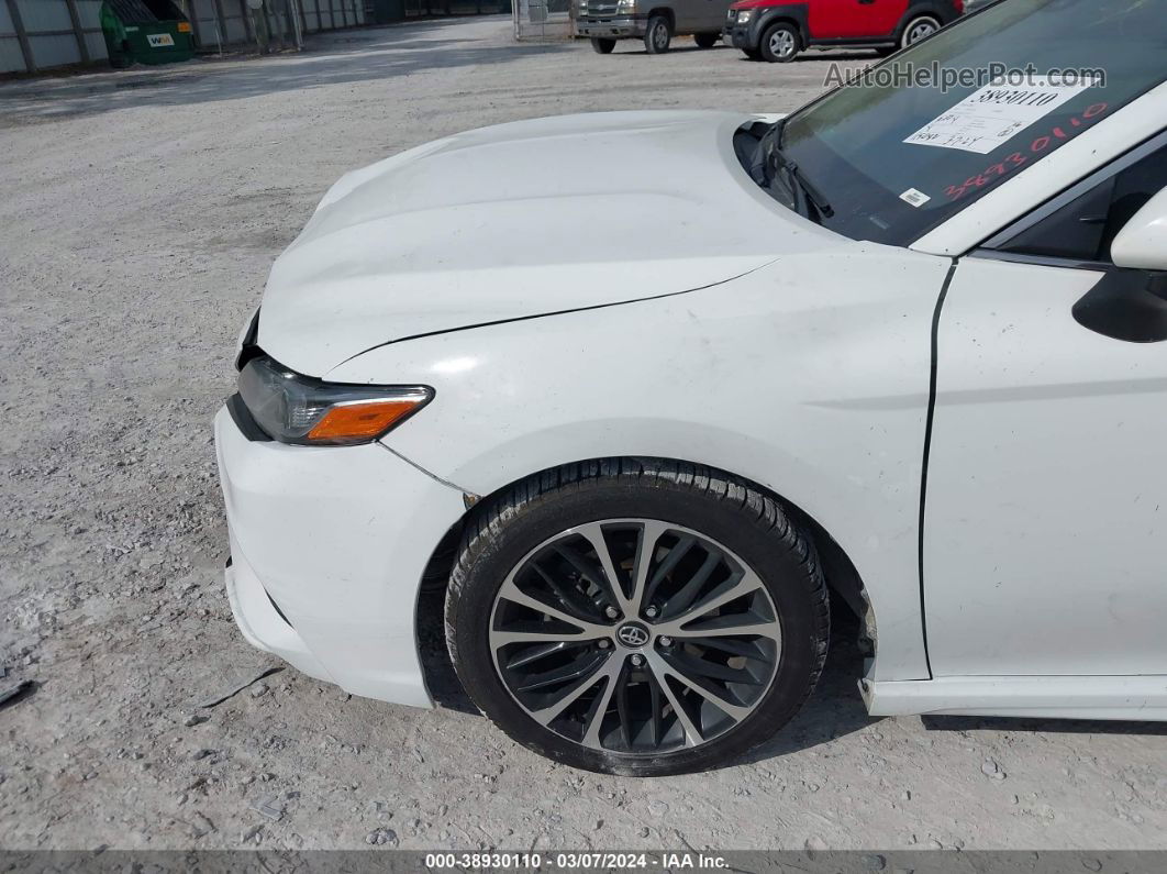 2019 Toyota Camry Se White vin: 4T1B11HK2KU259419