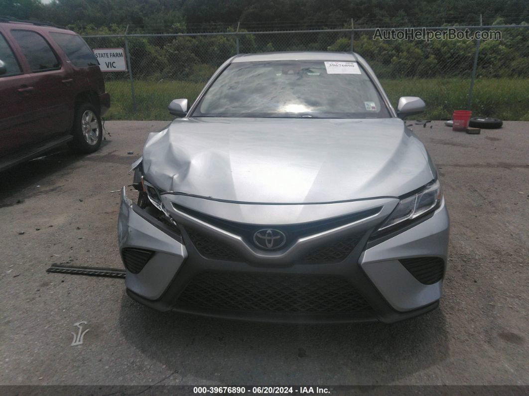 2019 Toyota Camry Se Silver vin: 4T1B11HK2KU276205