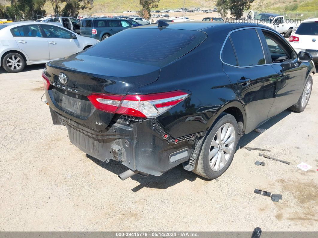 2019 Toyota Camry Le Black vin: 4T1B11HK2KU289763