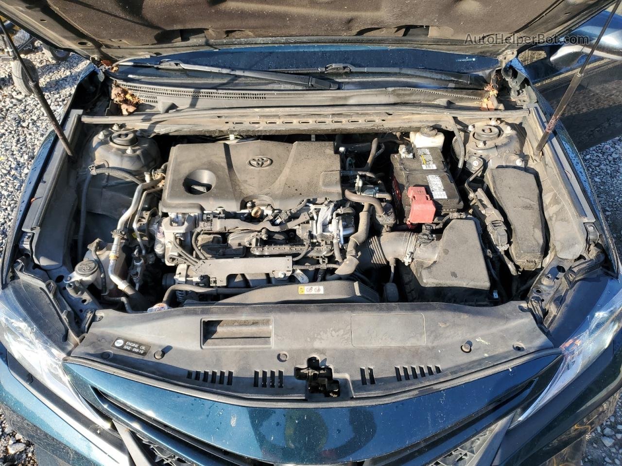 2019 Toyota Camry L Blue vin: 4T1B11HK2KU681254