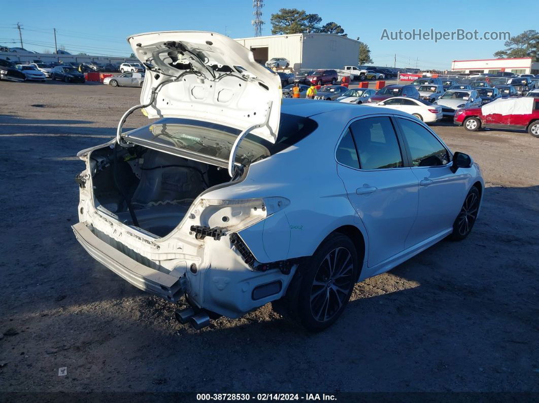 2019 Toyota Camry Se White vin: 4T1B11HK2KU708534