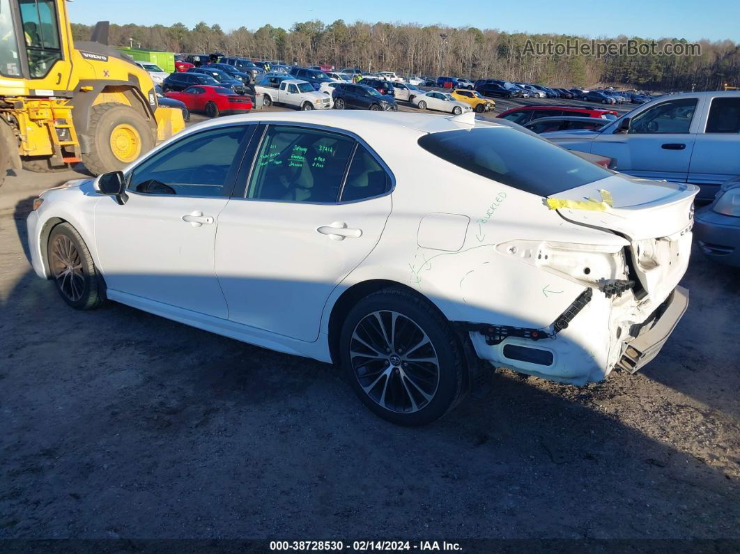 2019 Toyota Camry Se White vin: 4T1B11HK2KU708534