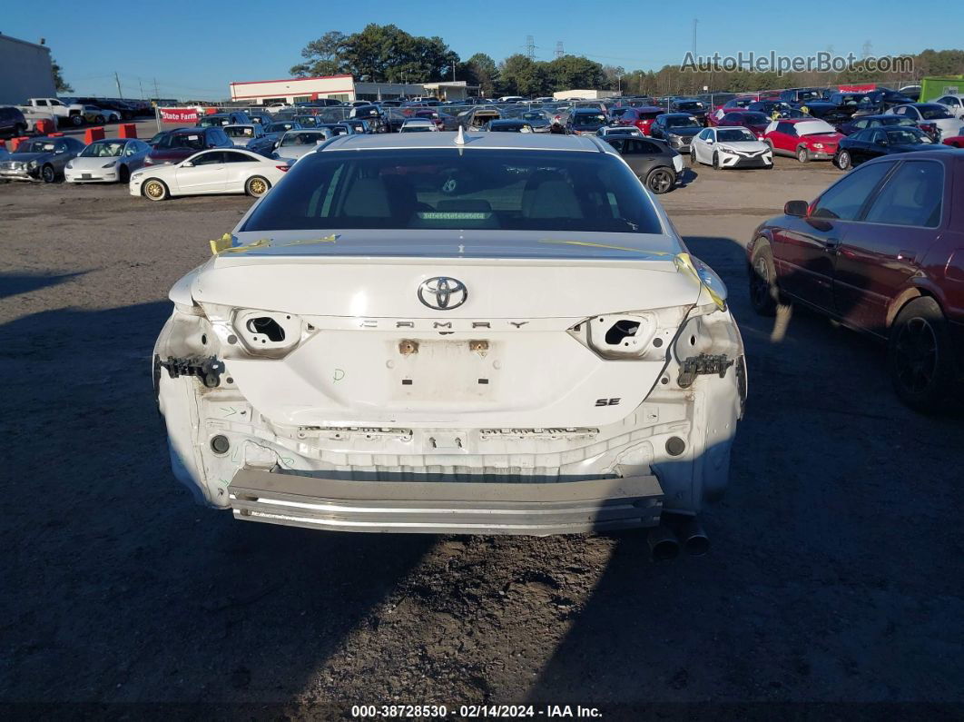 2019 Toyota Camry Se White vin: 4T1B11HK2KU708534