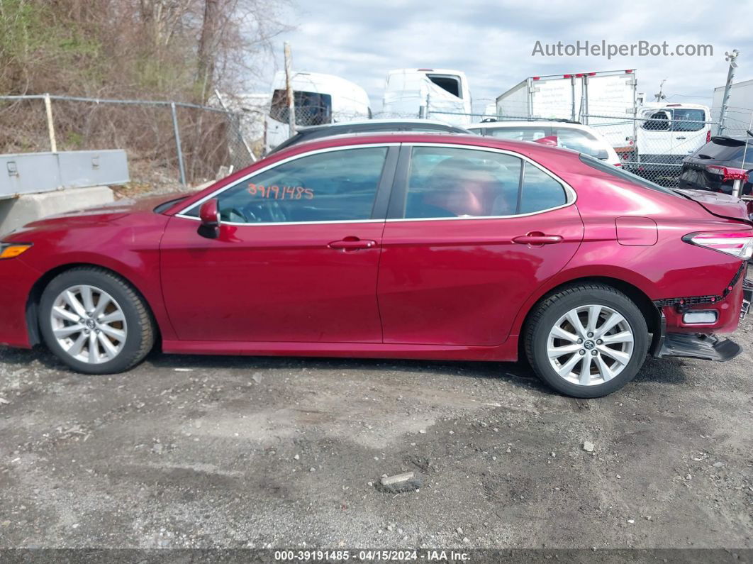 2019 Toyota Camry Le Red vin: 4T1B11HK2KU712518