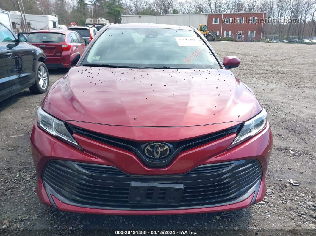 2019 Toyota Camry Le Red vin: 4T1B11HK2KU712518