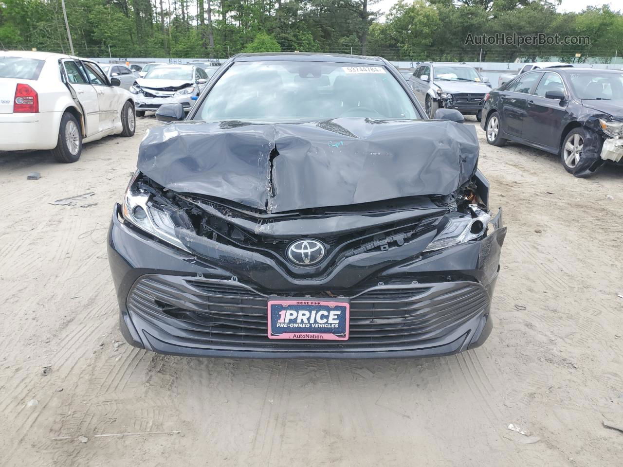 2019 Toyota Camry L Black vin: 4T1B11HK2KU737516