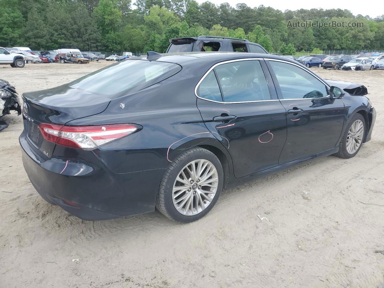 2019 Toyota Camry L Black vin: 4T1B11HK2KU737516