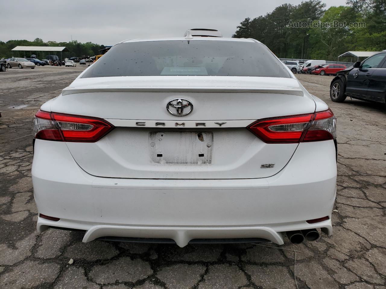 2019 Toyota Camry L White vin: 4T1B11HK2KU749052