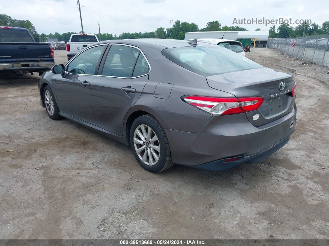 2019 Toyota Camry Le Gray vin: 4T1B11HK2KU761718