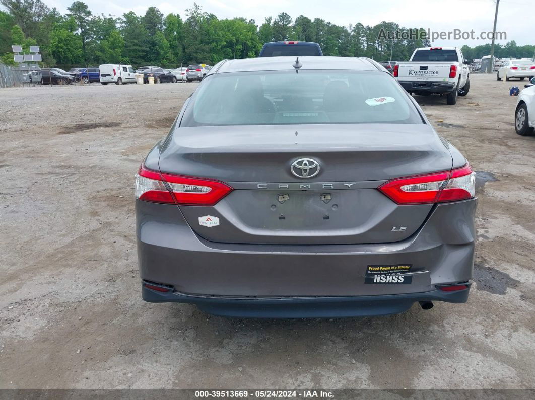 2019 Toyota Camry Le Gray vin: 4T1B11HK2KU761718