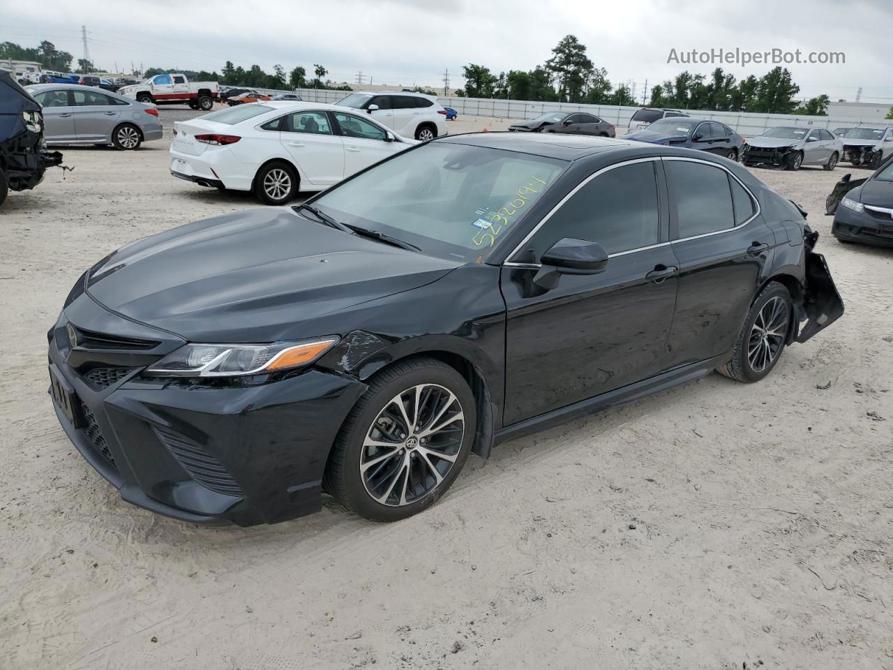 2019 Toyota Camry L Black vin: 4T1B11HK2KU808049