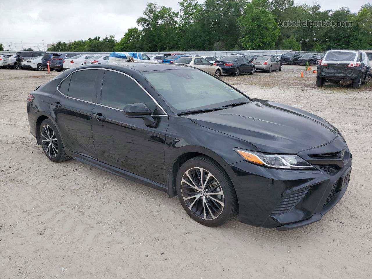 2019 Toyota Camry L Black vin: 4T1B11HK2KU808049