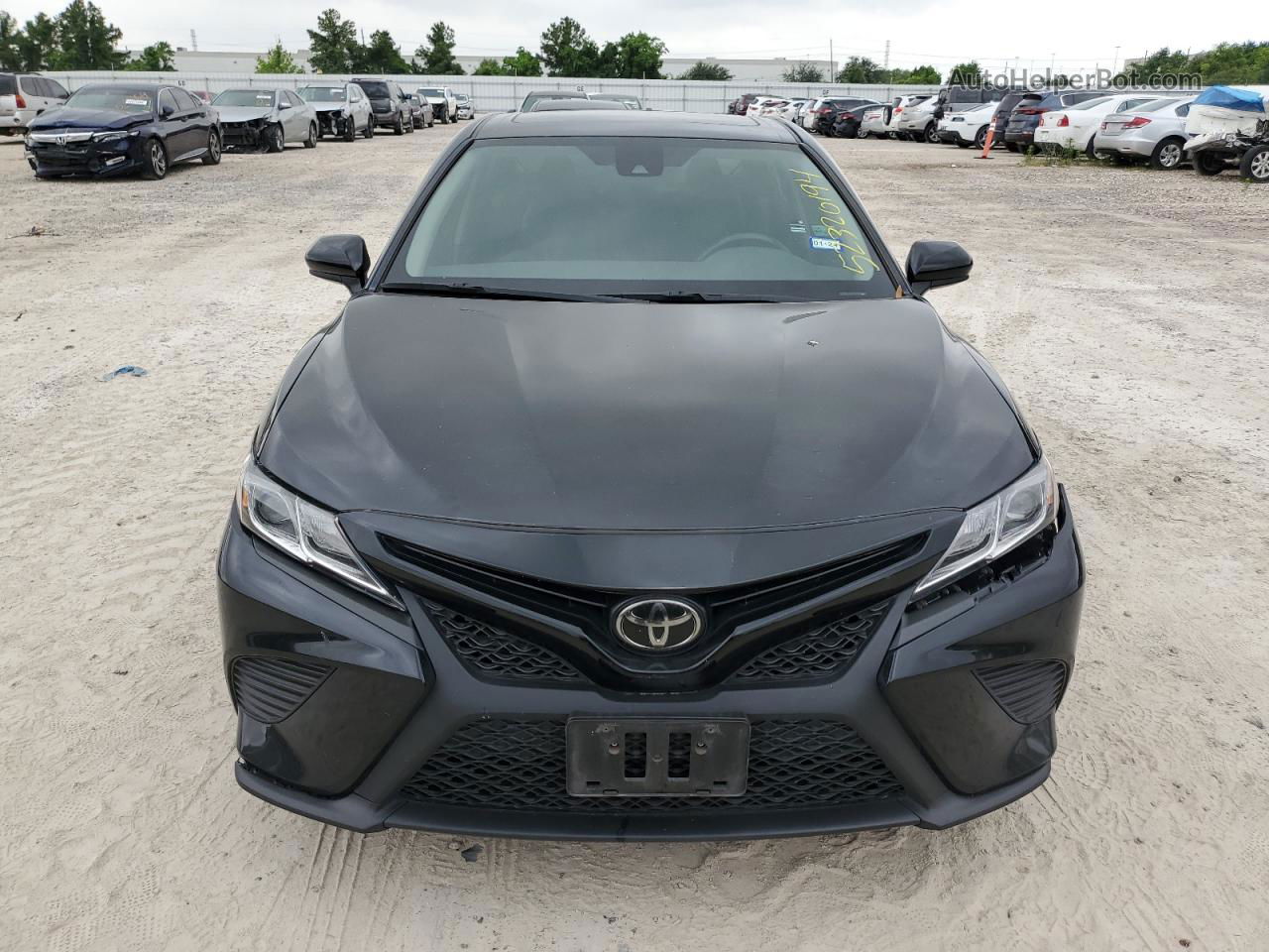 2019 Toyota Camry L Black vin: 4T1B11HK2KU808049