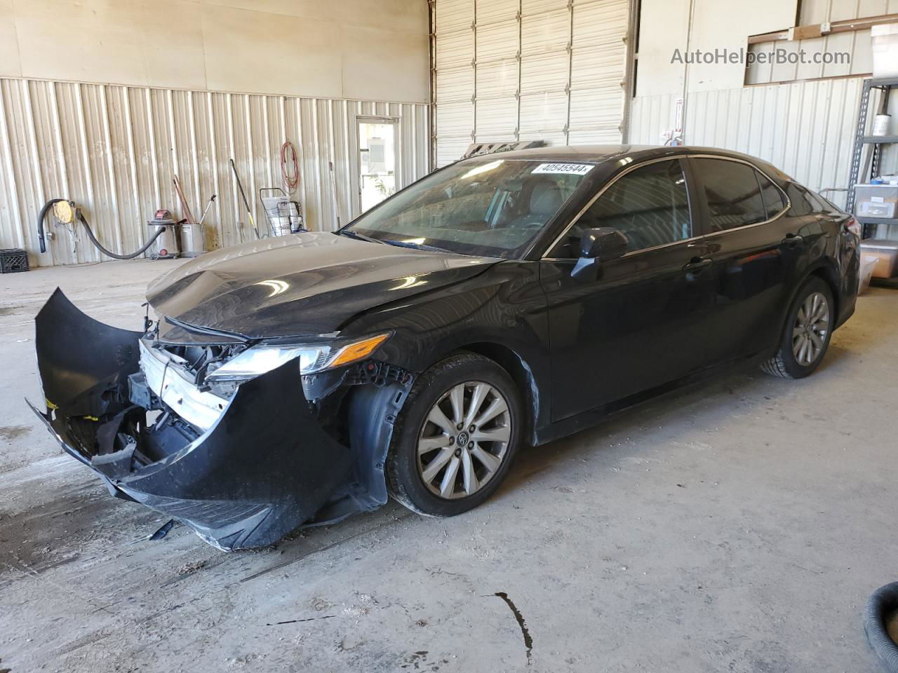 2019 Toyota Camry L Black vin: 4T1B11HK2KU854478