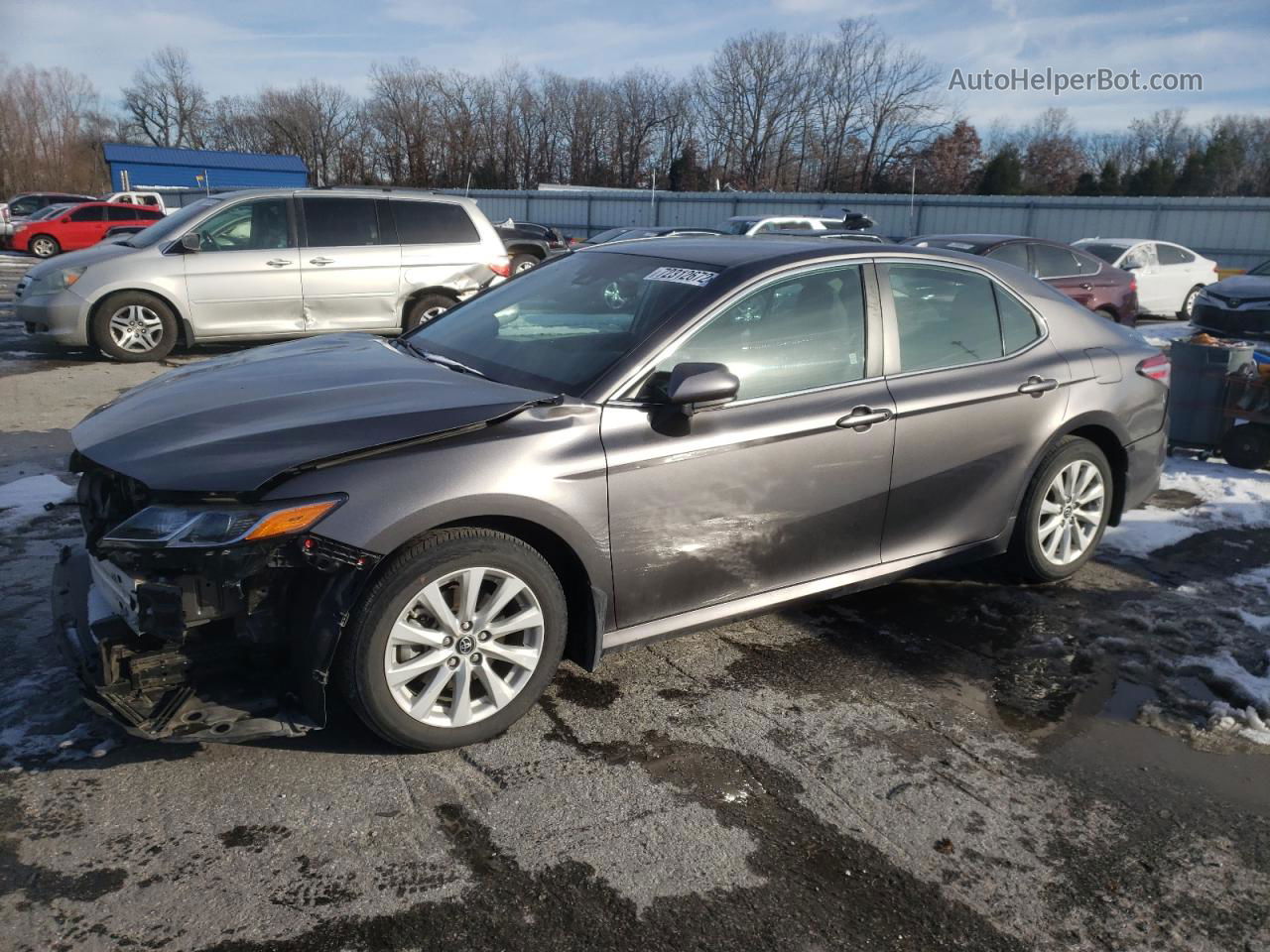 2019 Toyota Camry L Gray vin: 4T1B11HK2KU856912