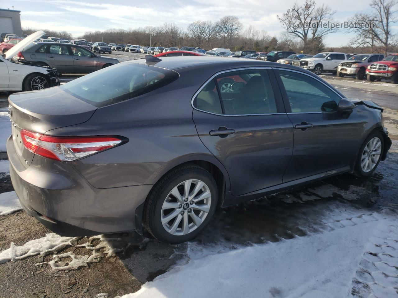 2019 Toyota Camry L Gray vin: 4T1B11HK2KU856912