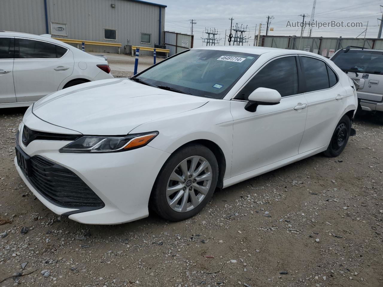 2019 Toyota Camry L White vin: 4T1B11HK3KU200427