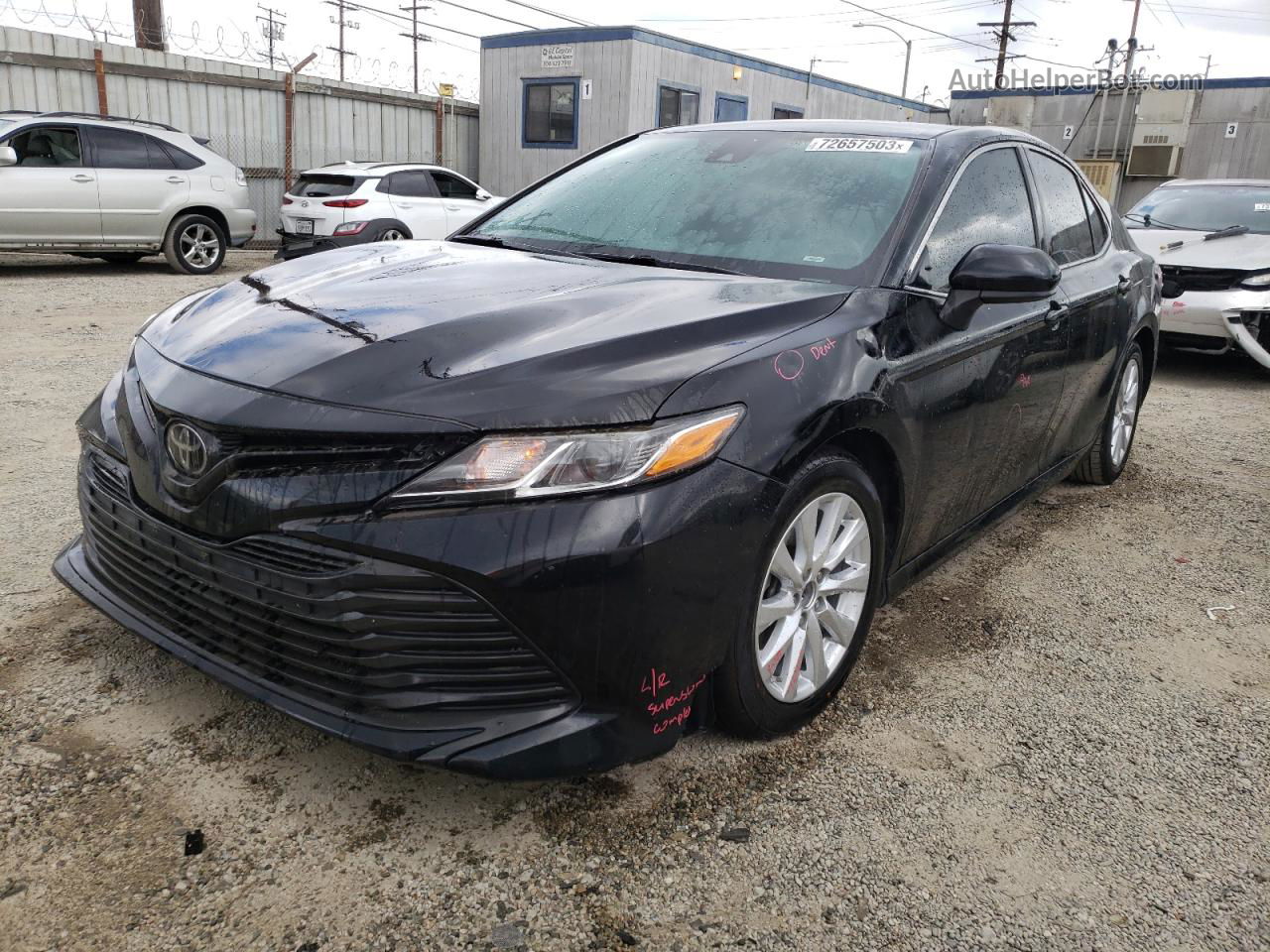 2019 Toyota Camry L Black vin: 4T1B11HK3KU206163