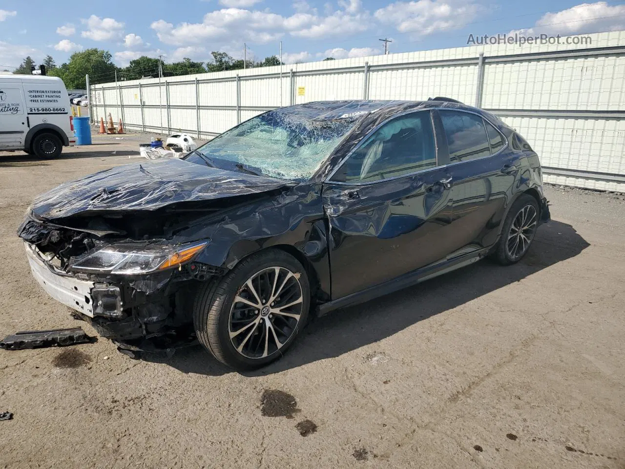 2019 Toyota Camry L Black vin: 4T1B11HK3KU209919