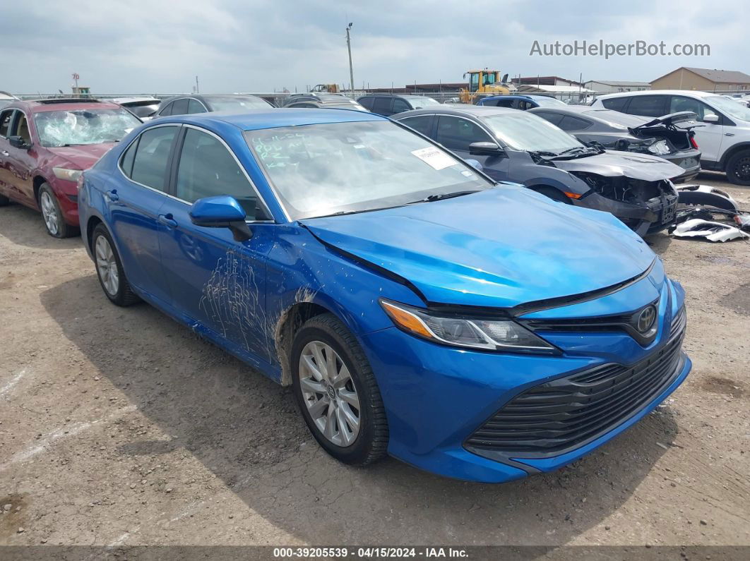 2019 Toyota Camry Le Синий vin: 4T1B11HK3KU238336