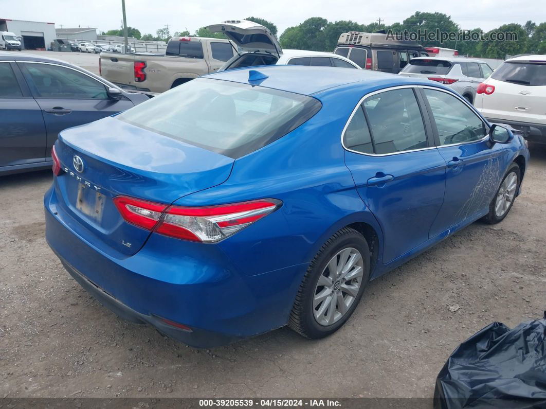 2019 Toyota Camry Le Blue vin: 4T1B11HK3KU238336