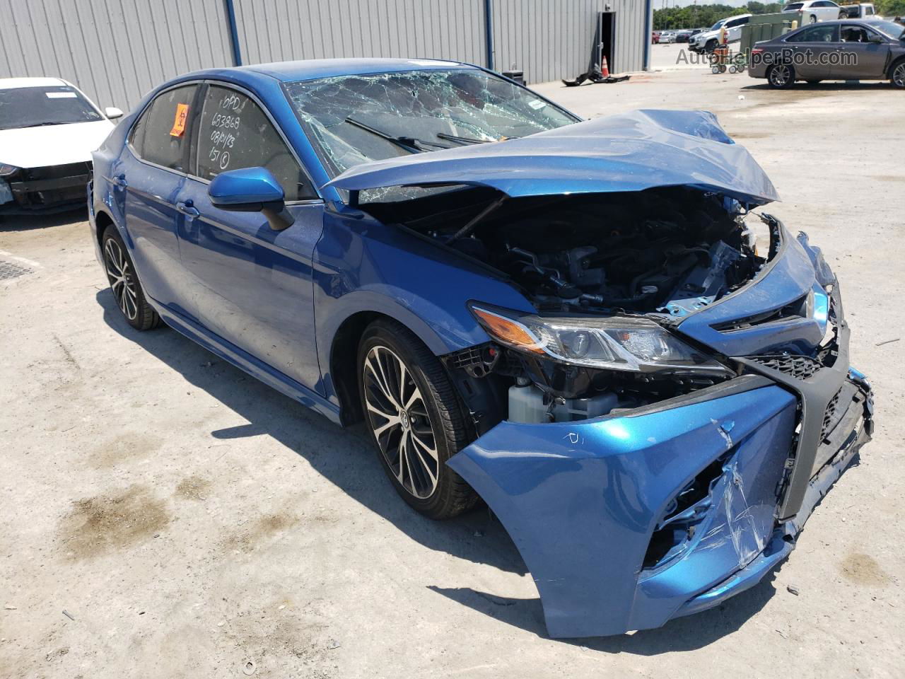 2019 Toyota Camry L Blue vin: 4T1B11HK3KU241690