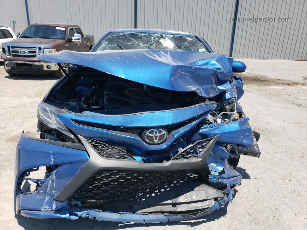 2019 Toyota Camry L Синий vin: 4T1B11HK3KU241690