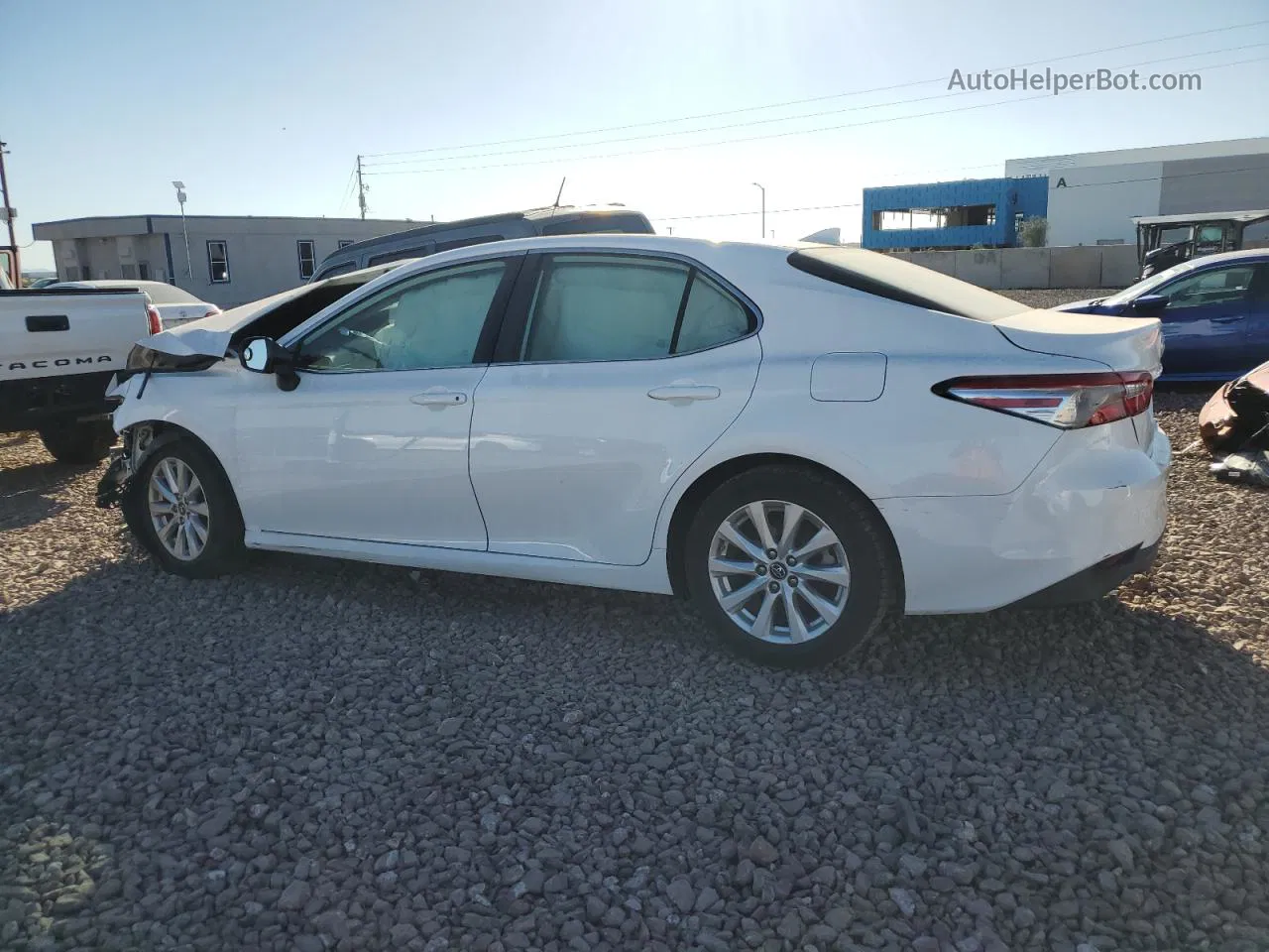 2019 Toyota Camry L White vin: 4T1B11HK3KU242256