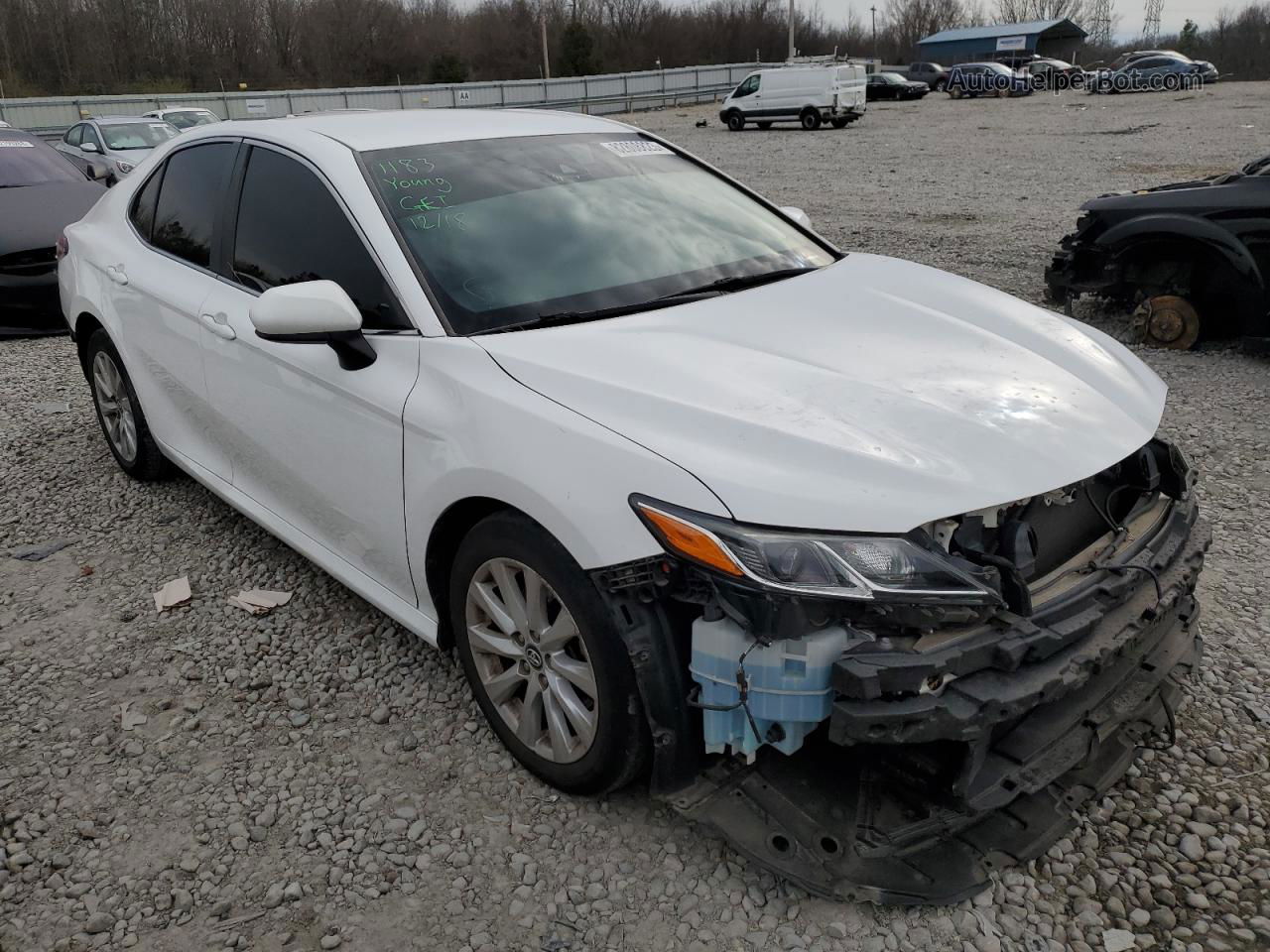 2019 Toyota Camry L White vin: 4T1B11HK3KU242368