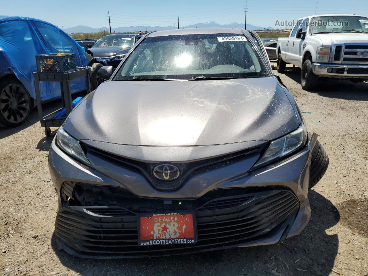 2019 Toyota Camry L Gray vin: 4T1B11HK3KU243178