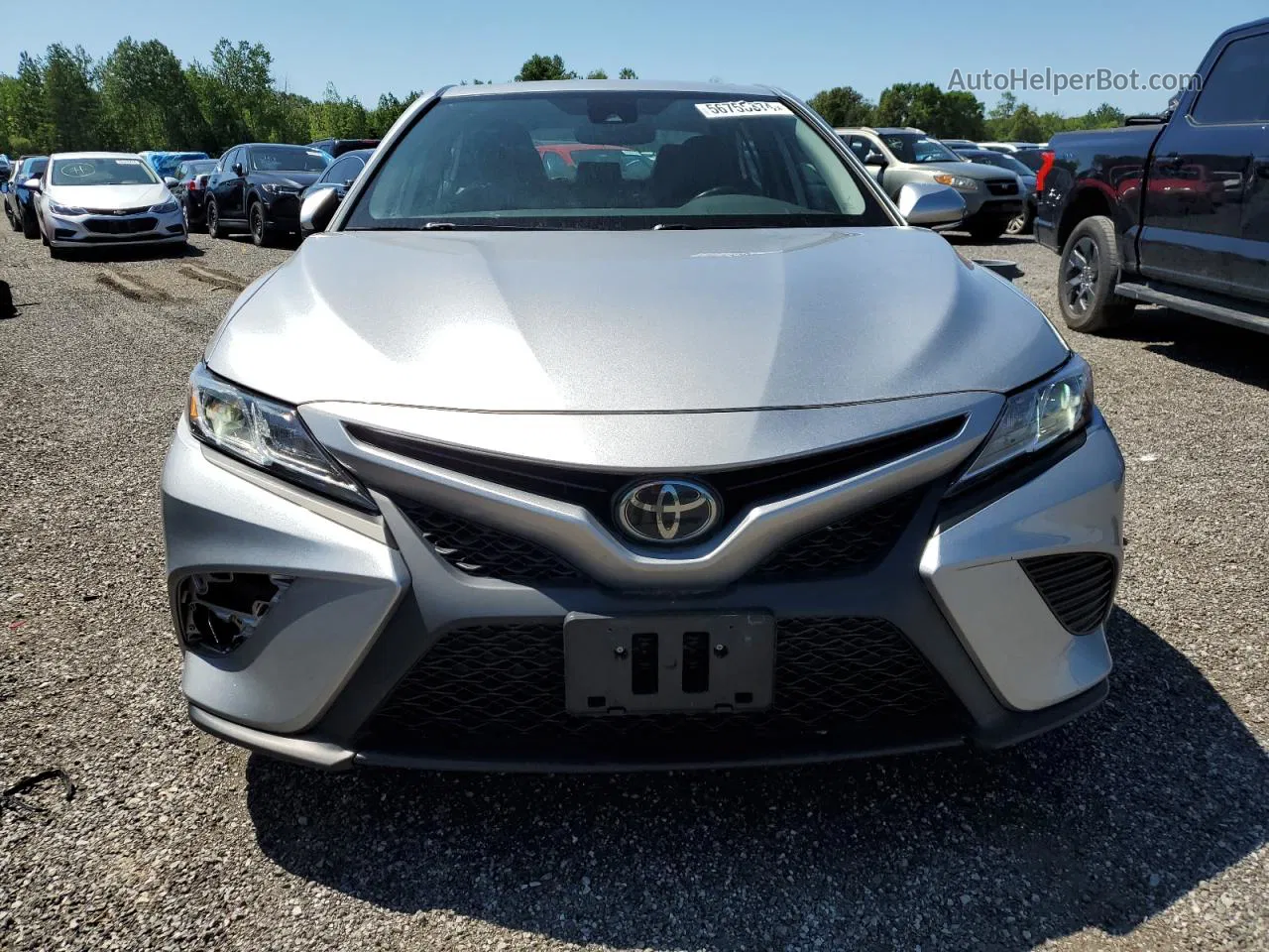 2019 Toyota Camry L Silver vin: 4T1B11HK3KU255122