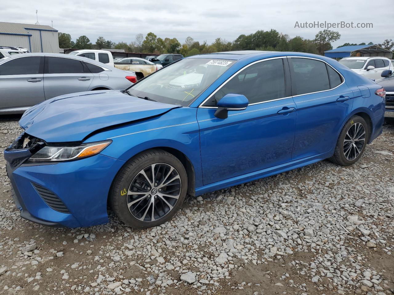 2019 Toyota Camry L Blue vin: 4T1B11HK3KU261941